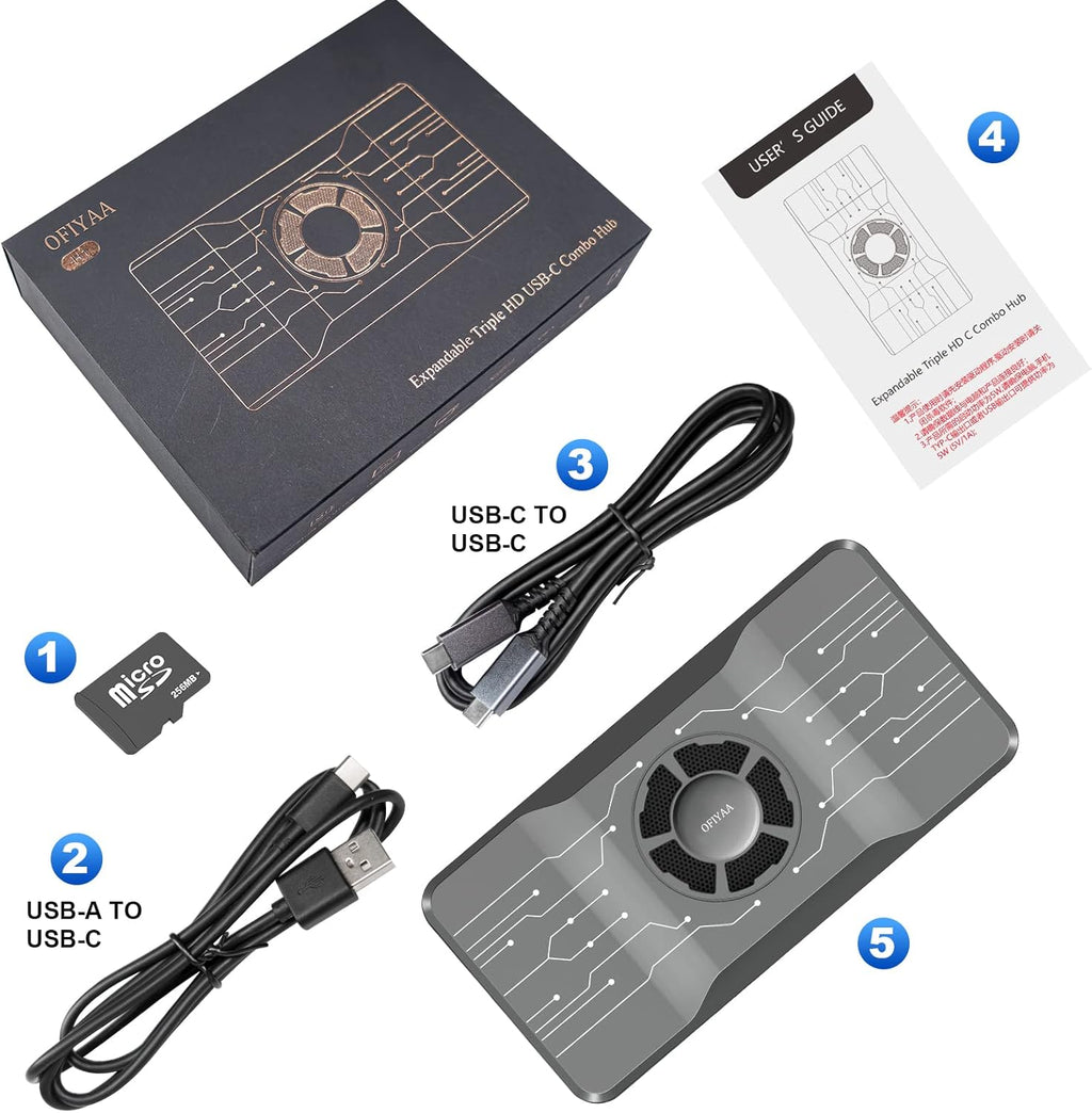 USB 3.0 Docking Station with RGB Cooling Fan K9678