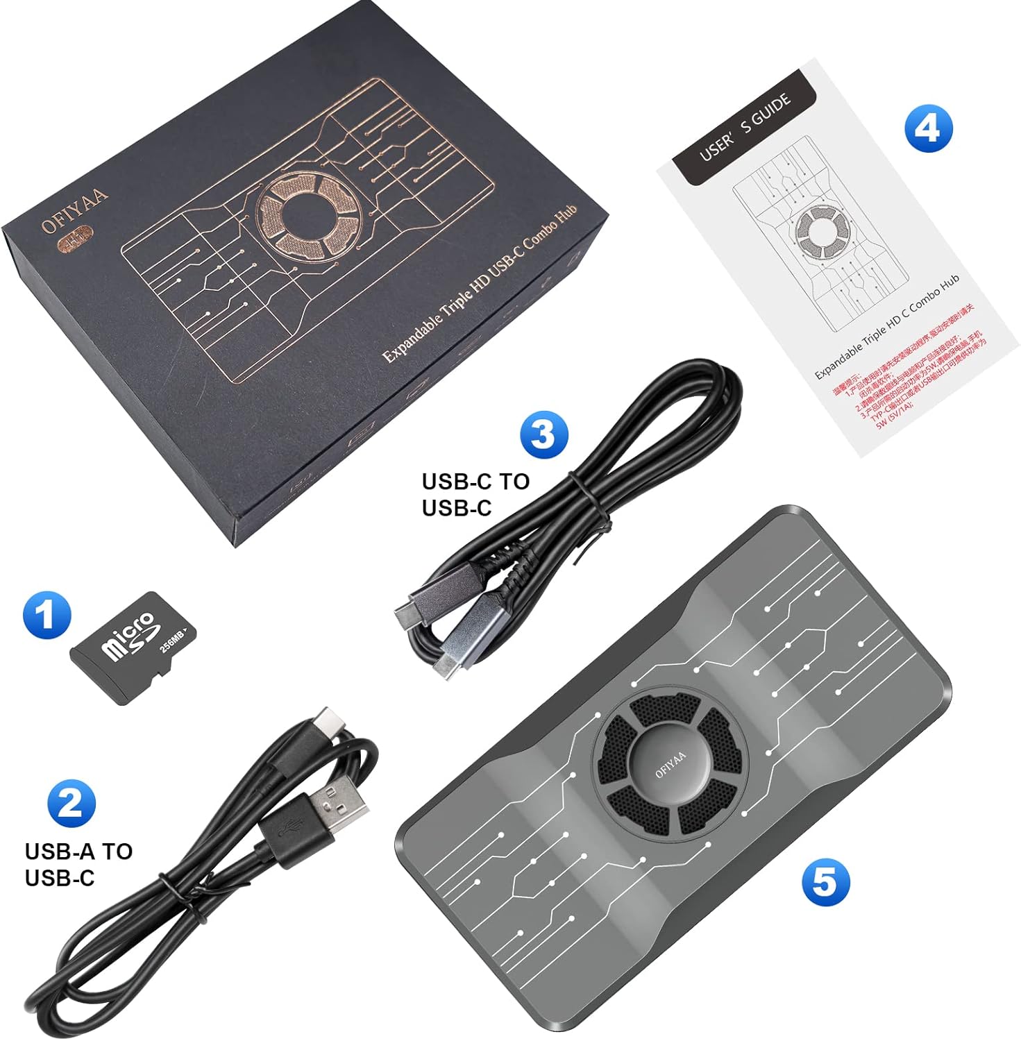 USB 3.0 Docking Station with RGB Cooling Fan K9678