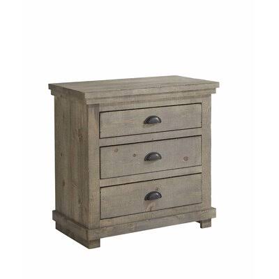 Weathered Gray 3 Drawer Solid Wood Bachelor’s Chest C977