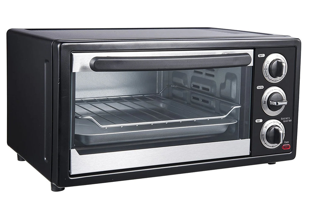 Countertop Stainless Steel Toasted Oven Broiler with Convection, Black E69955