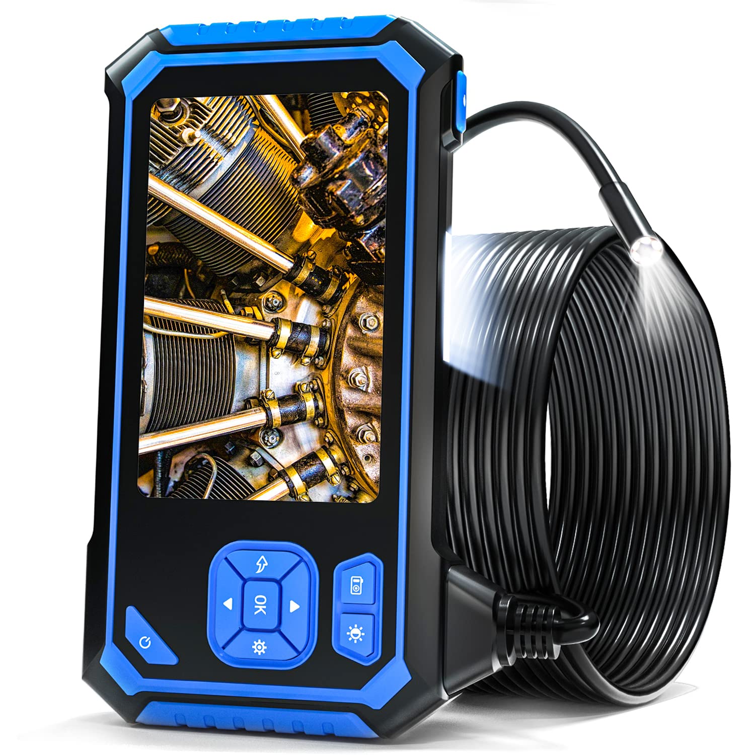 IP67 Waterproof Sewer Inspection Camera with 16.5FT Semi-Rigid Cable I354857