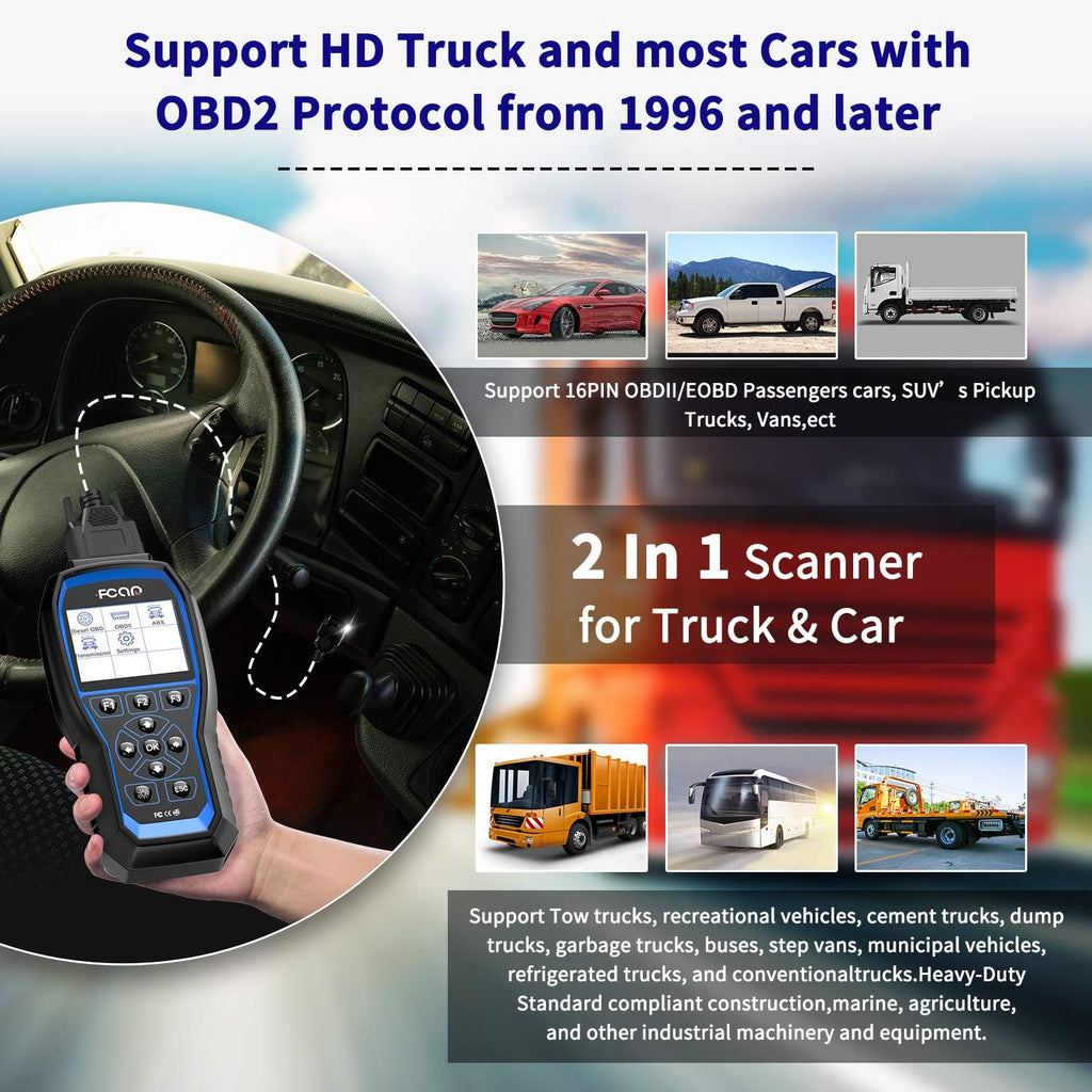 Heavy Duty Truck Scanner with ABS & Transmission Actuation Test Z934820
