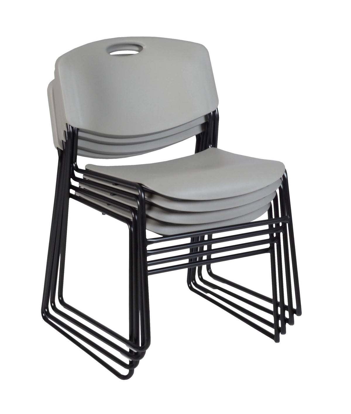 Round Breakroom Table with 4 Stack Chairs Y4245