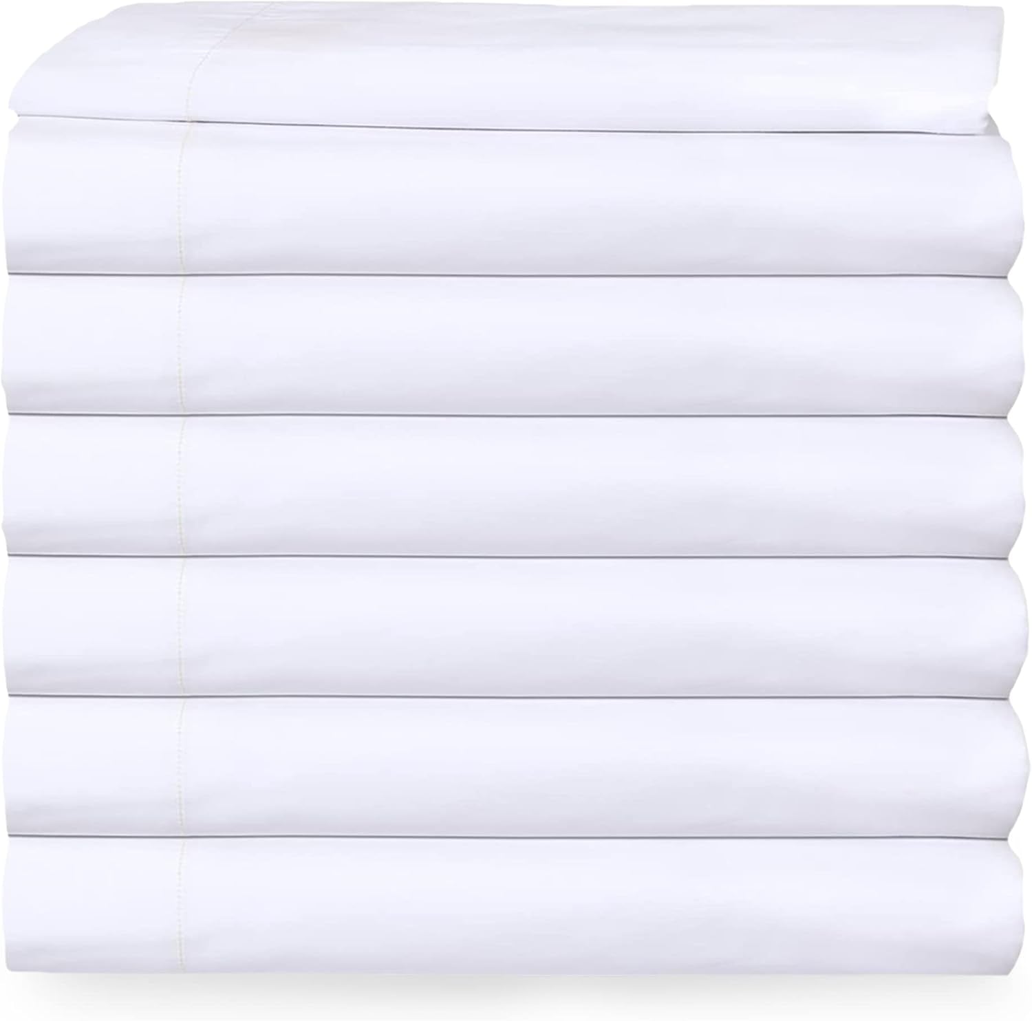 Queen XL White Percale Flat Sheet J52354