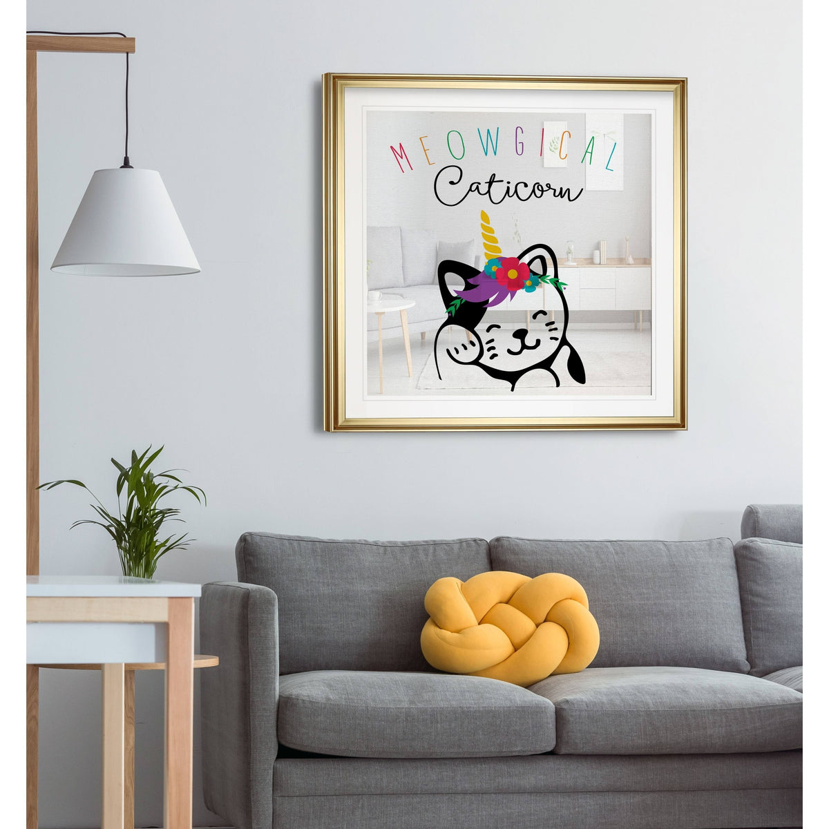 Framed Giclee Print 28x28 V906056