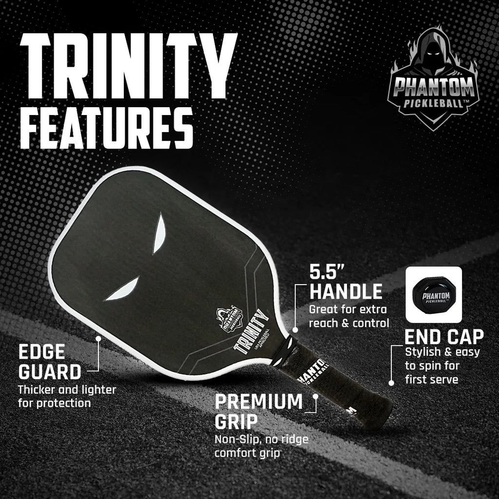 14mm T700 Raw Carbon Fiber Thermoformed Pickleball Paddle with Cover J165