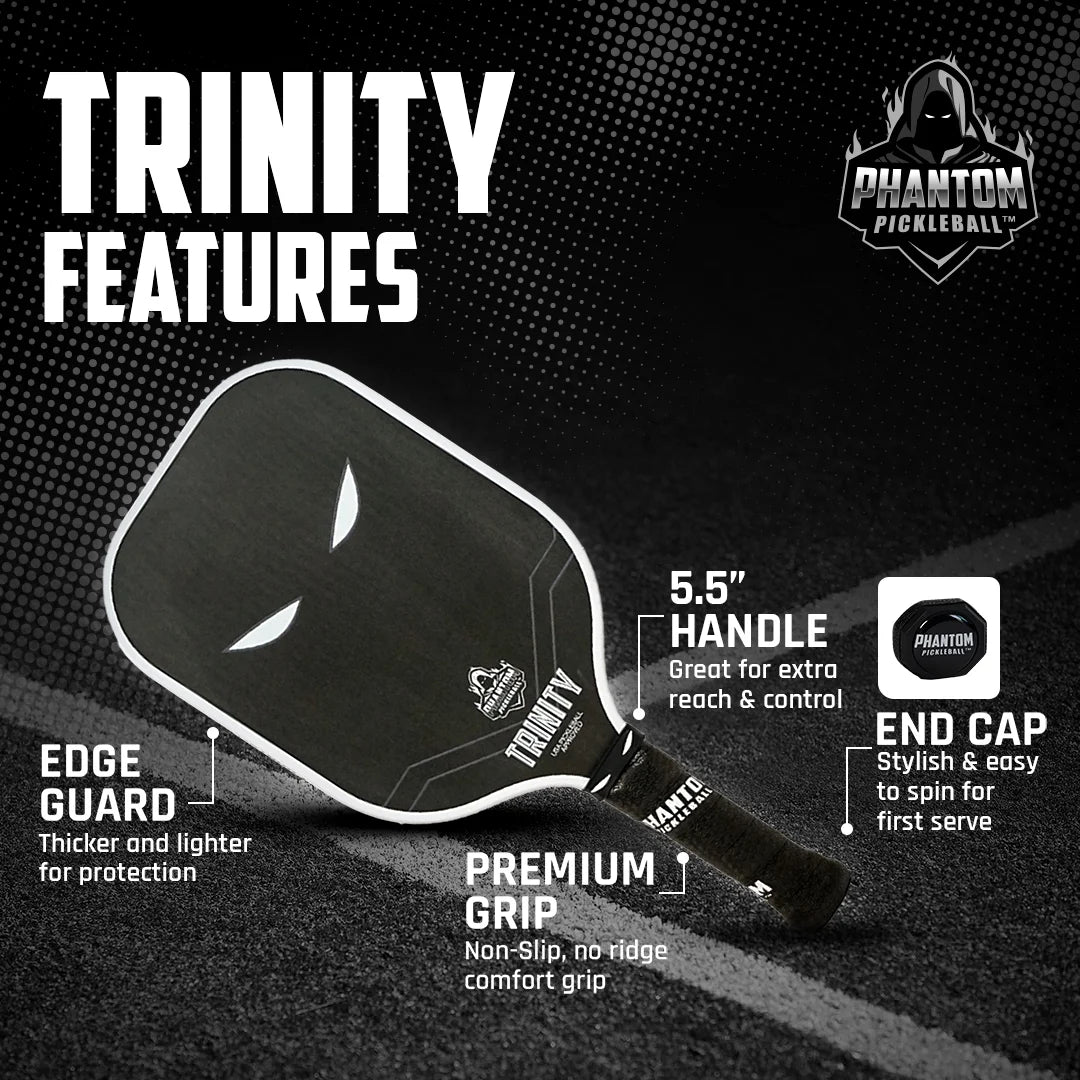 14mm T700 Raw Carbon Fiber Thermoformed Pickleball Paddle with Cover J165