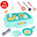 Pretend Play Kitchen Toy with Cooking Utensils and Cut Play Food X5384