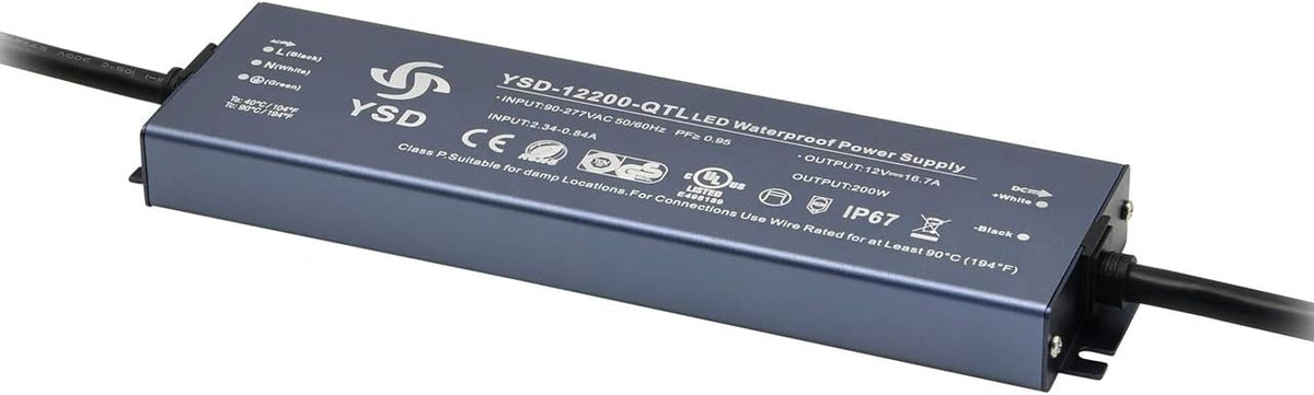 12V 300W LED Driver Transformer, IP67 Waterproof, Pack of 2 G717759
