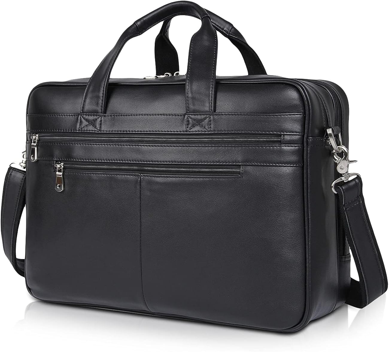 Full Grain Leather Computer Briefcase for Men B110545