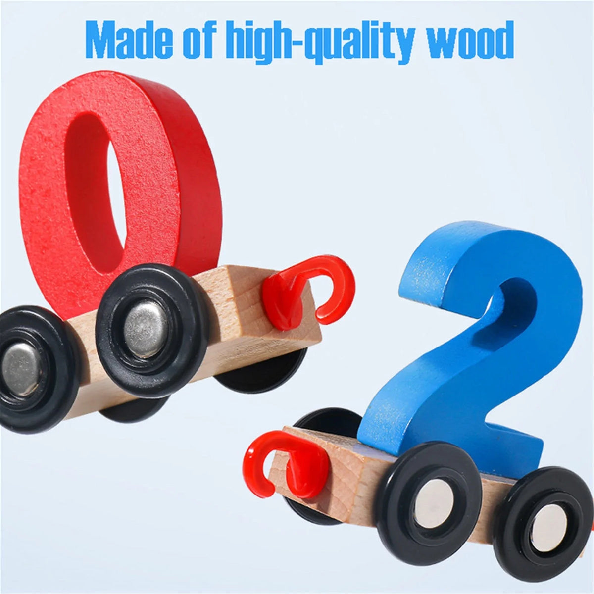 Wooden Magnetic Train Building Blocks Puzzle Toys D795531