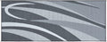 Black/Silver 8' x 20' Graphic Mat R4017