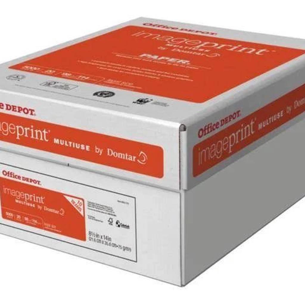 8 1/2in x 14in 20 lb White Multiuse Paper, 500 Sheets per Ream, Case of 10 Ream I72283