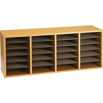 24 Compartments Letter Oak Sorter B29268