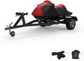 RED/Black All Weather Jet Ski Cover with Trailer Straps and Storage Bag X795677