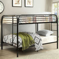 Black Metal Bunk Bed E5566