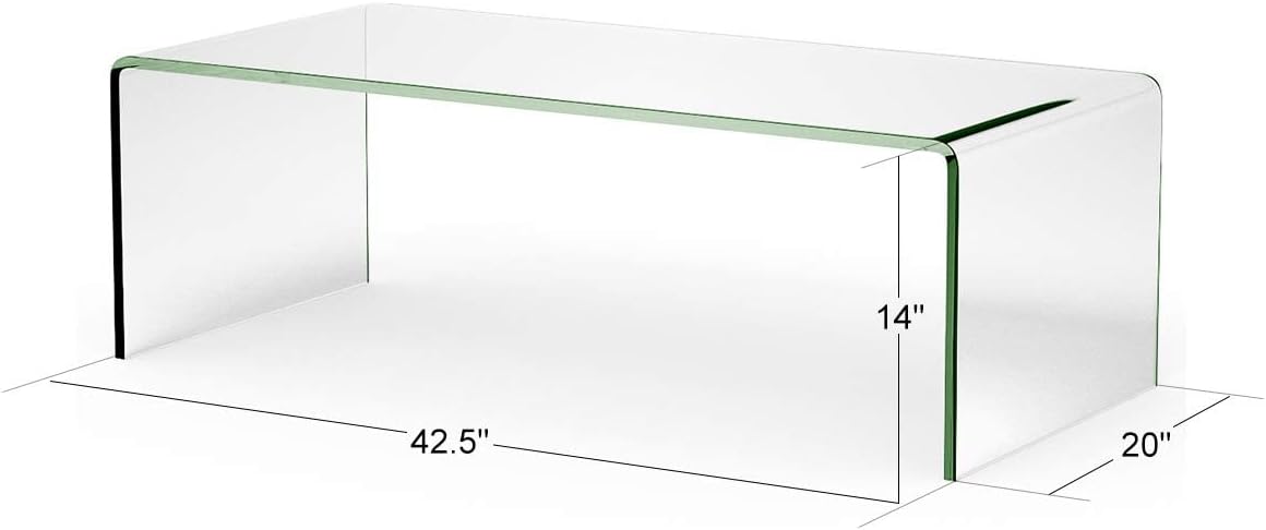 Glass Coffee Table with Tempered Glass K688