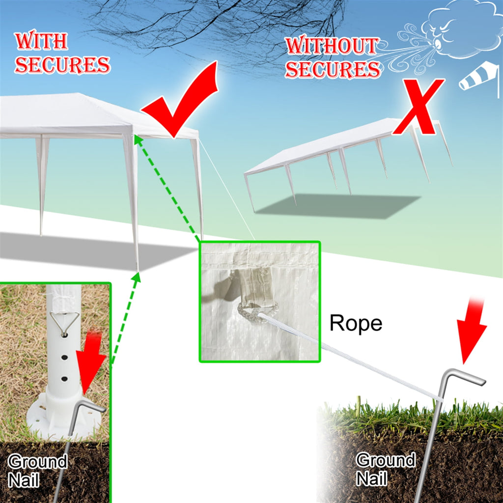 10'x30' Waterproof Canopy Tent with 8 Removable Sidewalls A50107