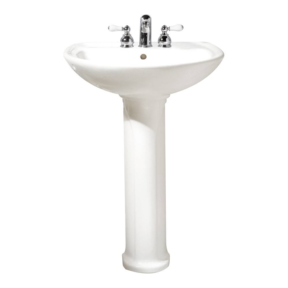 White Pedestal Sink A477563