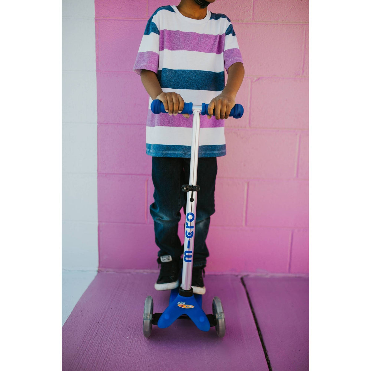 Blue LED Mini Plus Kick Scooter Z787427