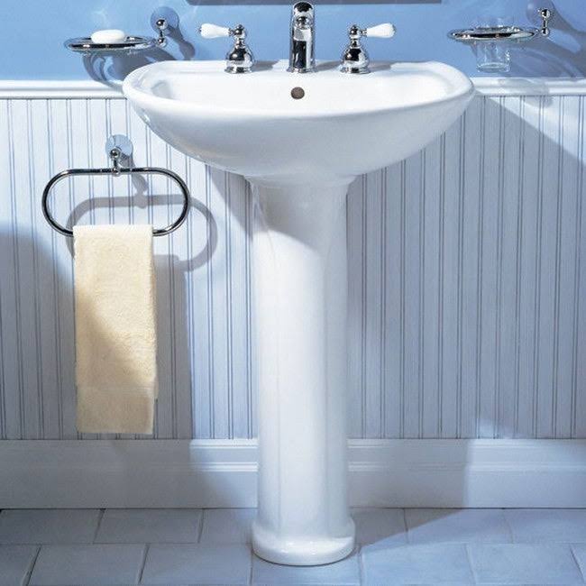 White Pedestal Sink A477563
