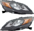 Halogen Headlight Assembly Pair for Honda Civic Coupe S845