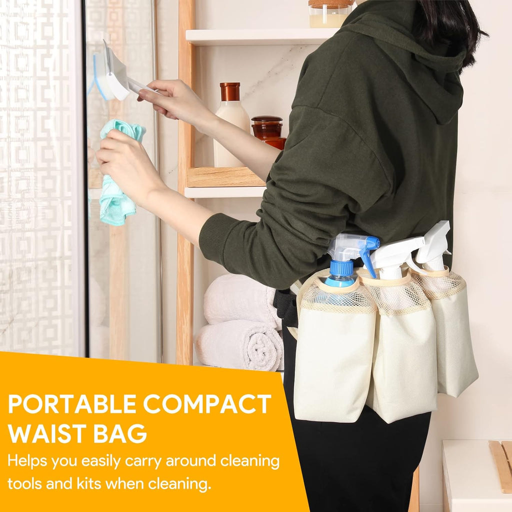 Large Cleaning Caddy Organizer with Handle, 2 in 1 Nesting Bag with Shoulder Strap Z612