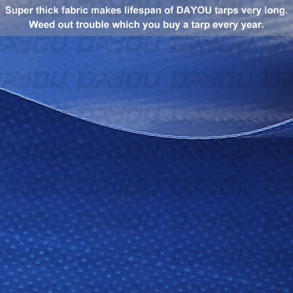 Heavy Duty Waterproof PVC Tarpaulin Cover 8X10 FT M20999