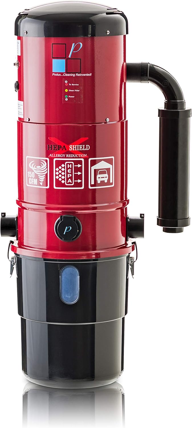 Red Central Vacuum Power Unit with 2 Stage Motor U68717
