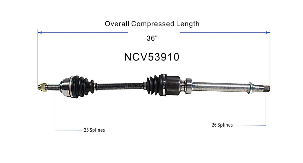 CV Axle Assembly V7857
