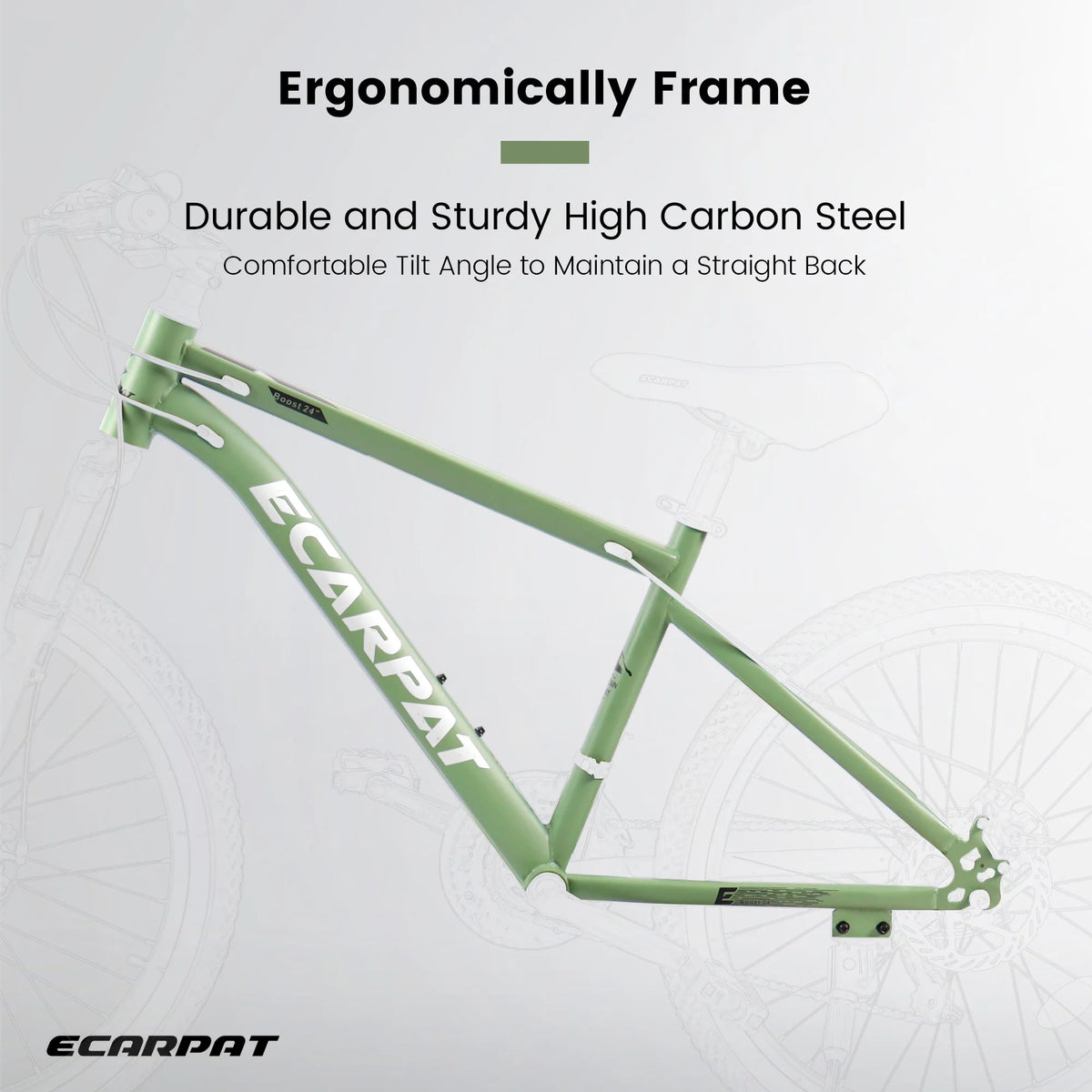24 Inch Carbon Steel Frame Mountain Bike U2476