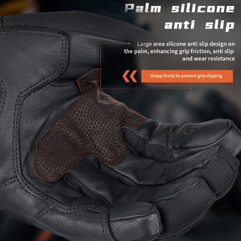 Vintage Leather Motorcycle Gloves Y830330
