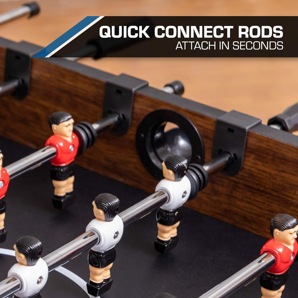 56-Inch Foosball Table with Quick-Connect Rods and Bead Scoring L515043