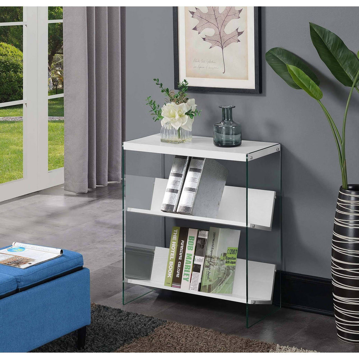 White Soho Bookcase U10063