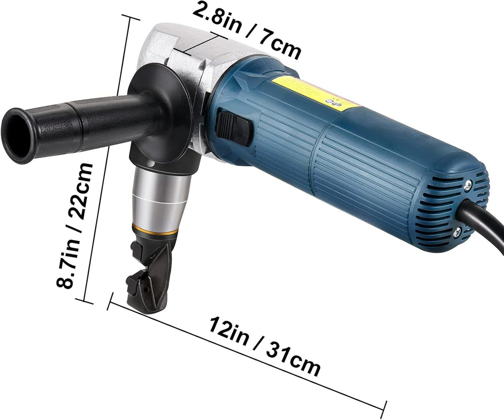 Electric Metal Nibbler 625W 1000RPM 0.16in/4mm 110V with Storage Case W61547