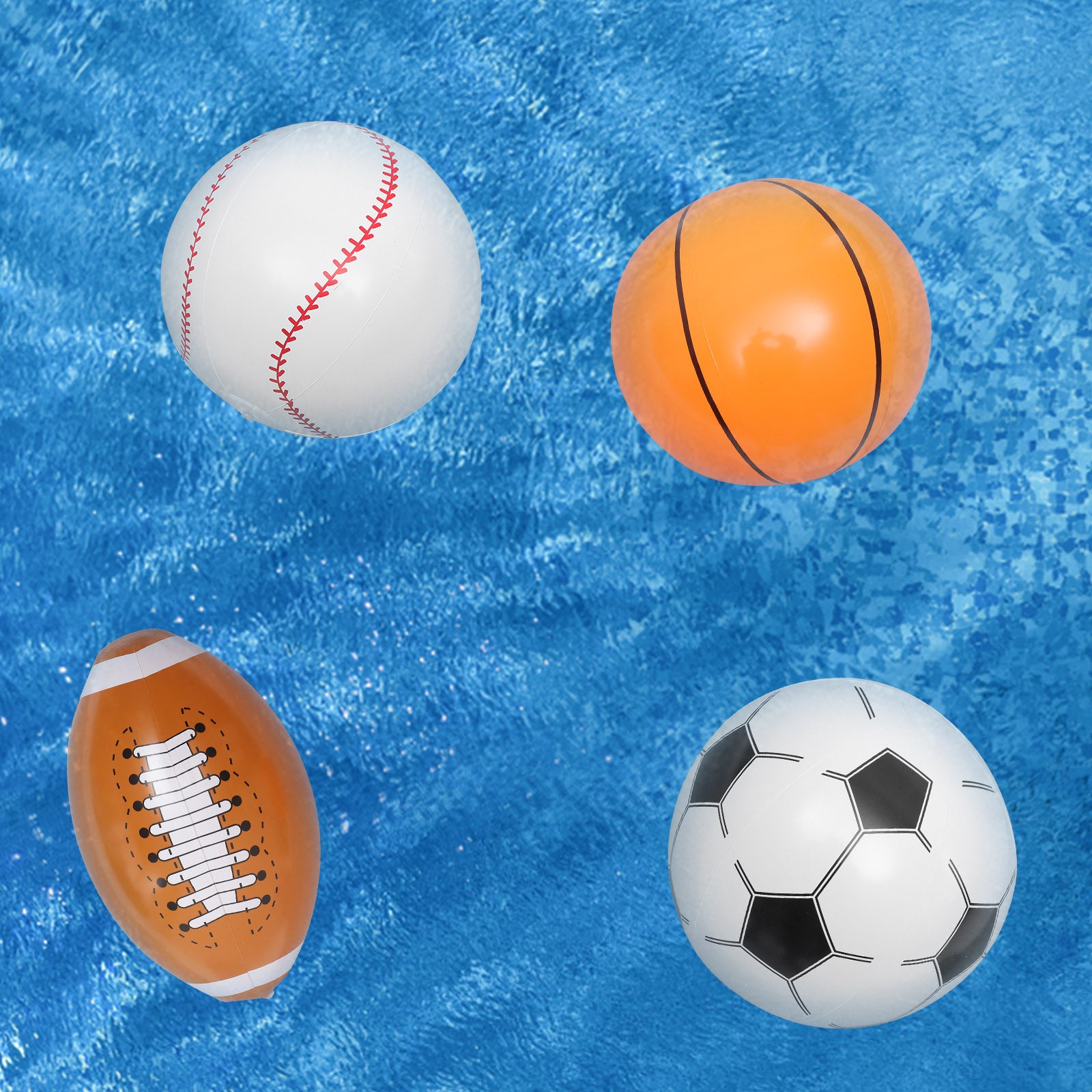 Inflatable Beach Ball Set of 4 I3728