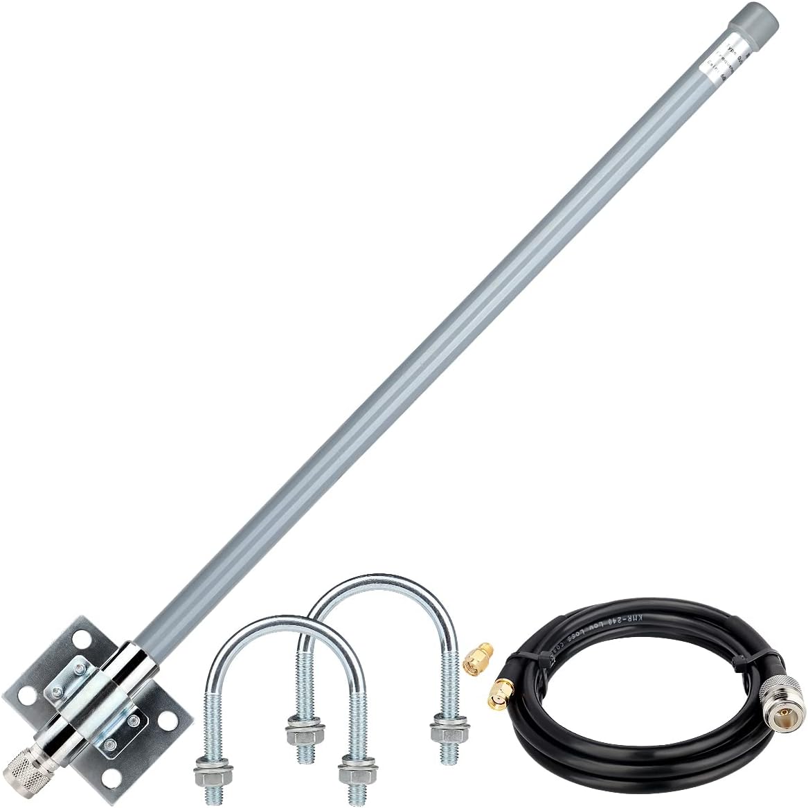 5 dBi LoRa Antenna 915Mhz Outdoor Omni-Directional Antenna with KMR240 Cable Adapter C592