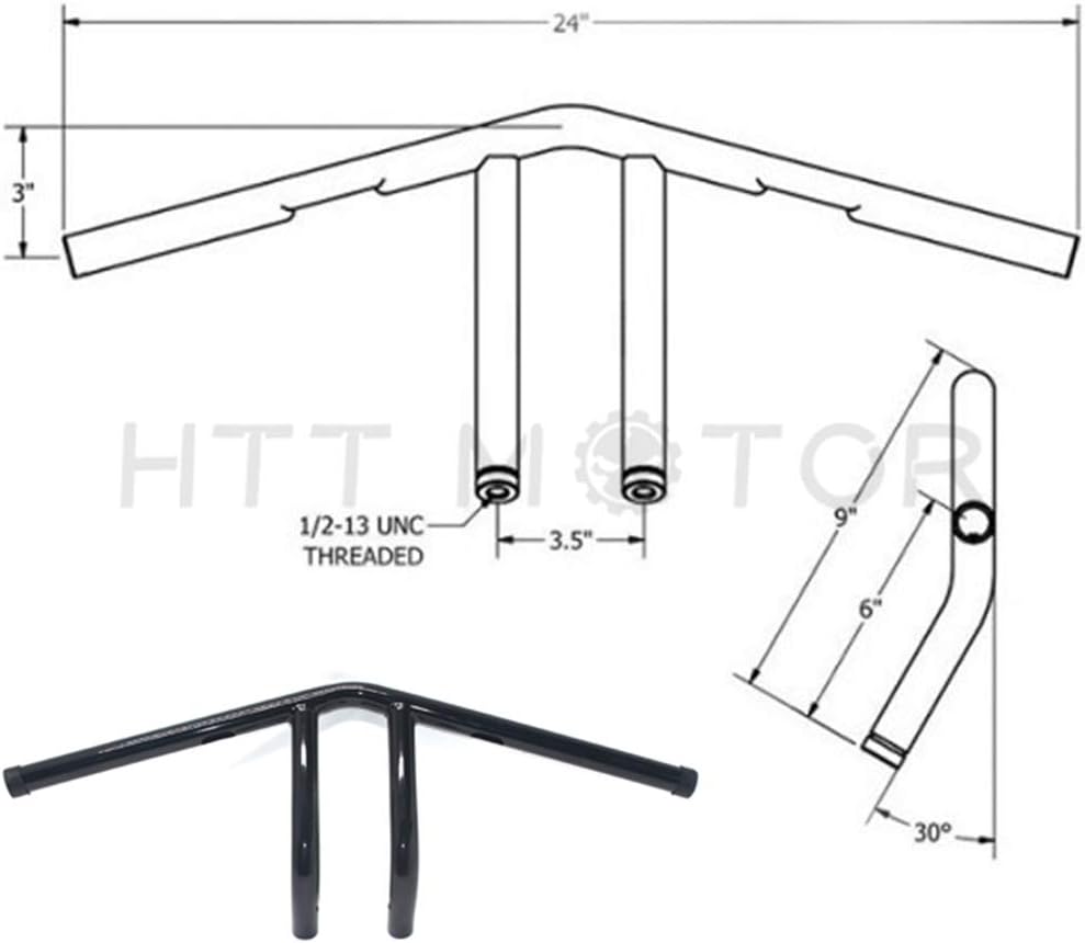 Black Hollow Out Handlebars R858