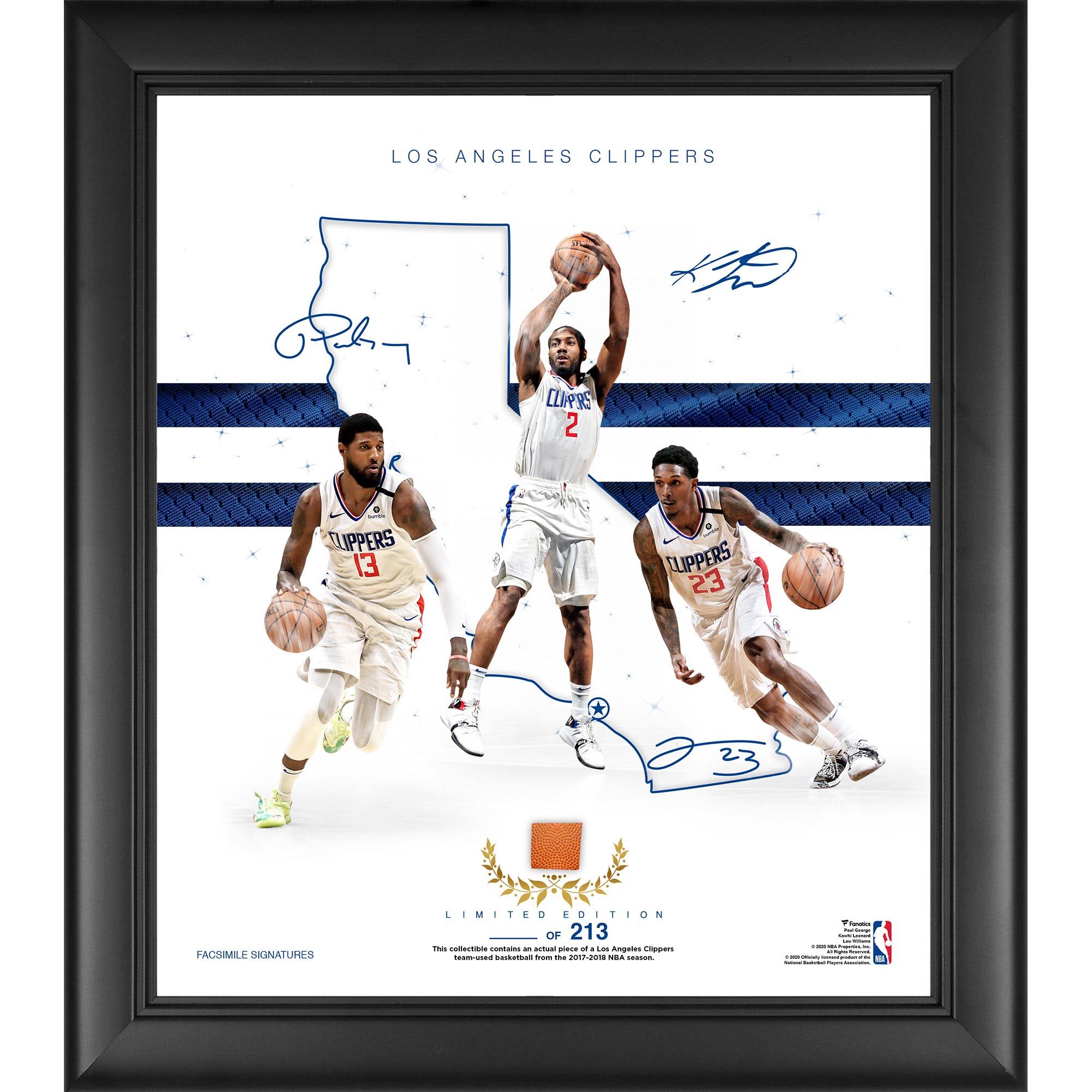 Framed Collage with Game Used Basketball M8477