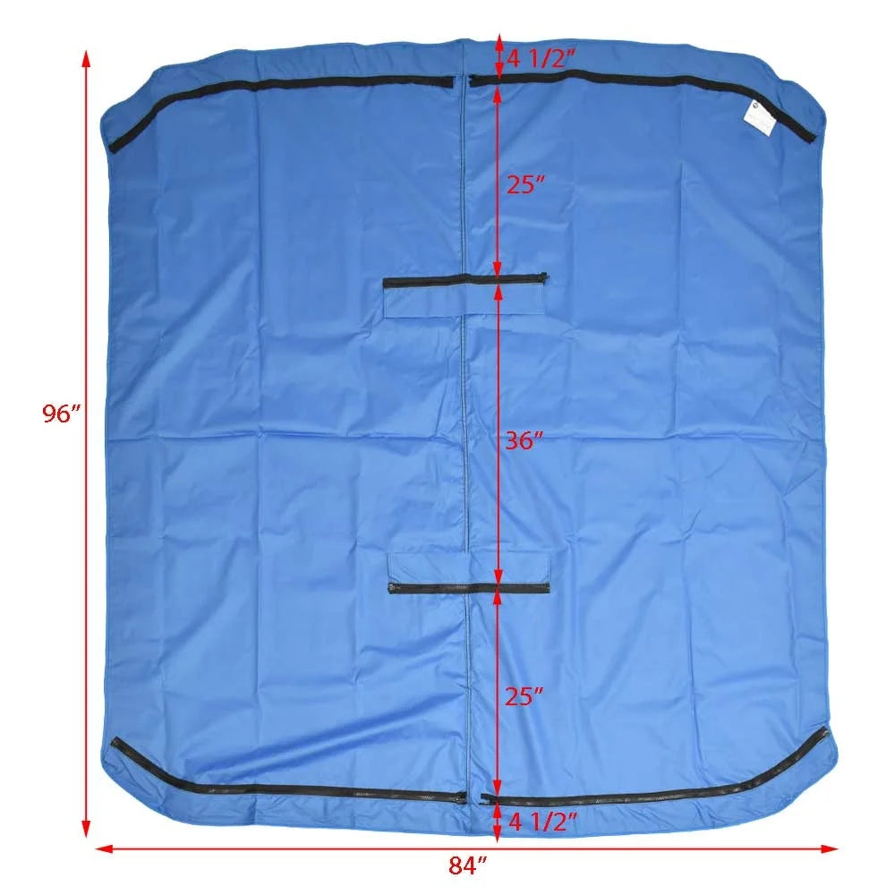 Blue 4 Bow Poly Boat Bimini Top N61336