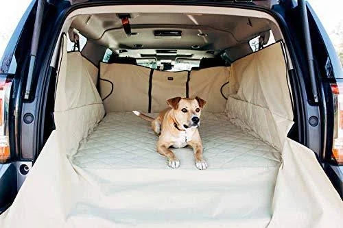 Tan Quilted Full-Size SUV Pet Cargo Liner J1068