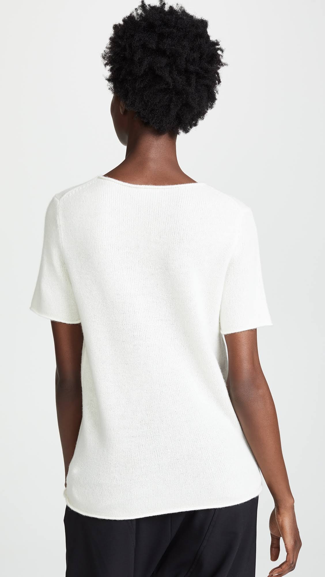 White Cashmere Knit Top I59204
