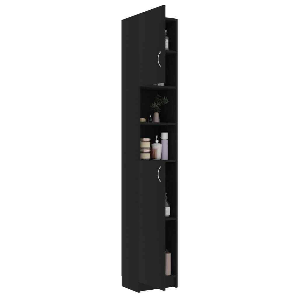 Black Chipboard Bathroom Cabinet A965