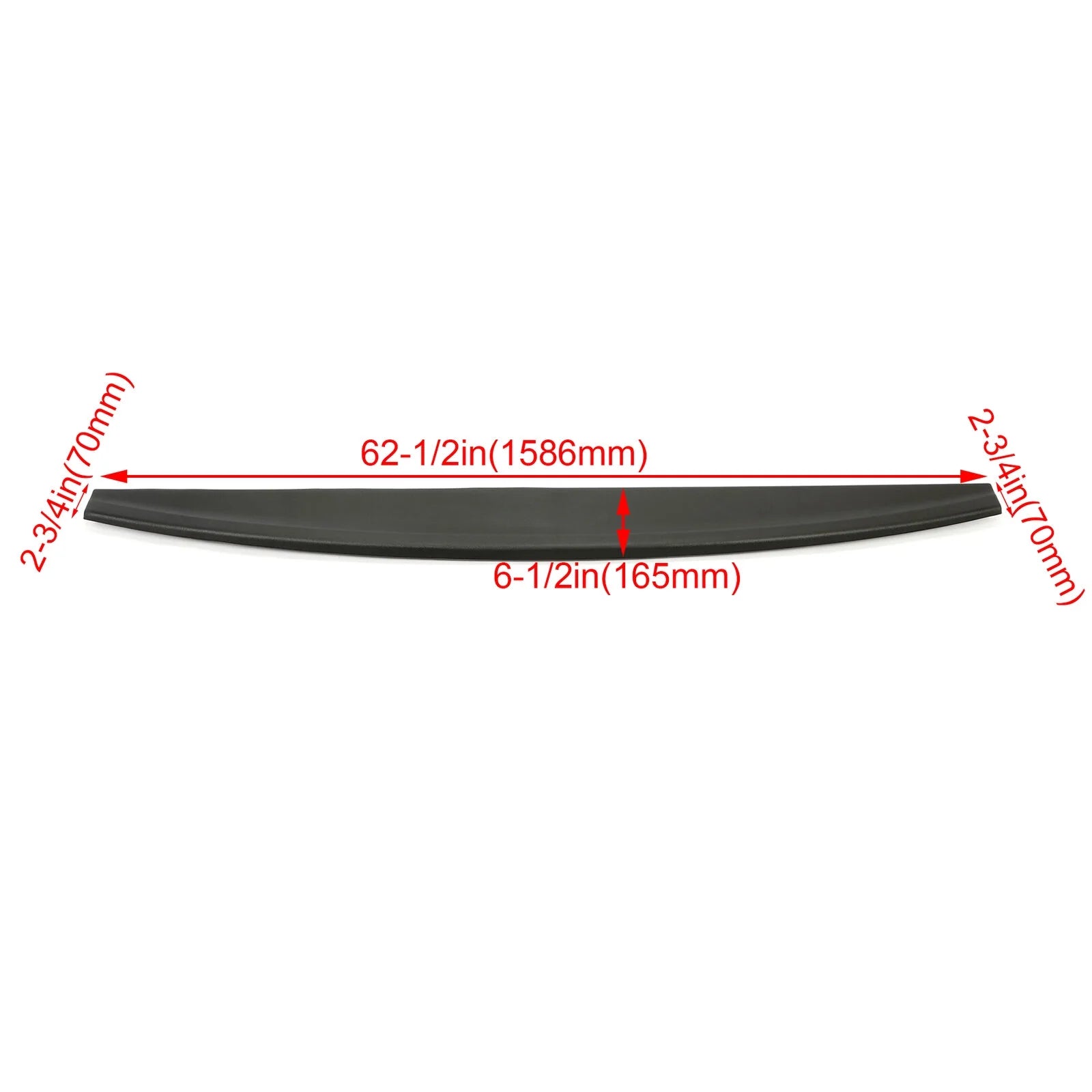 Tailgate Protector Spoiler Top Cap Molding Cover for 2009-2018 Dodge Ram 1500 2500 3500 Q88778