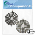 2-Pack 8 inch 6 Turns & 6 inch 5 Turns Surface Burner Elements J7197