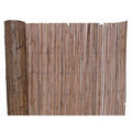 Bamboo Carbonized Split Slat Fencing H1884
