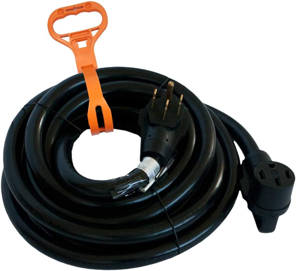 50 Amp 50 Feet RV Camper Electrical Extension Cord with Storage Strap F9894