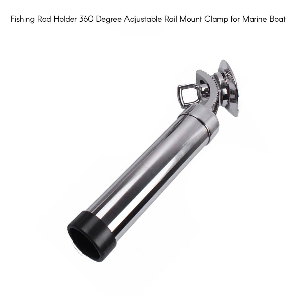 Stainless Steel Rail Mount Fishing Rod Holder B4031