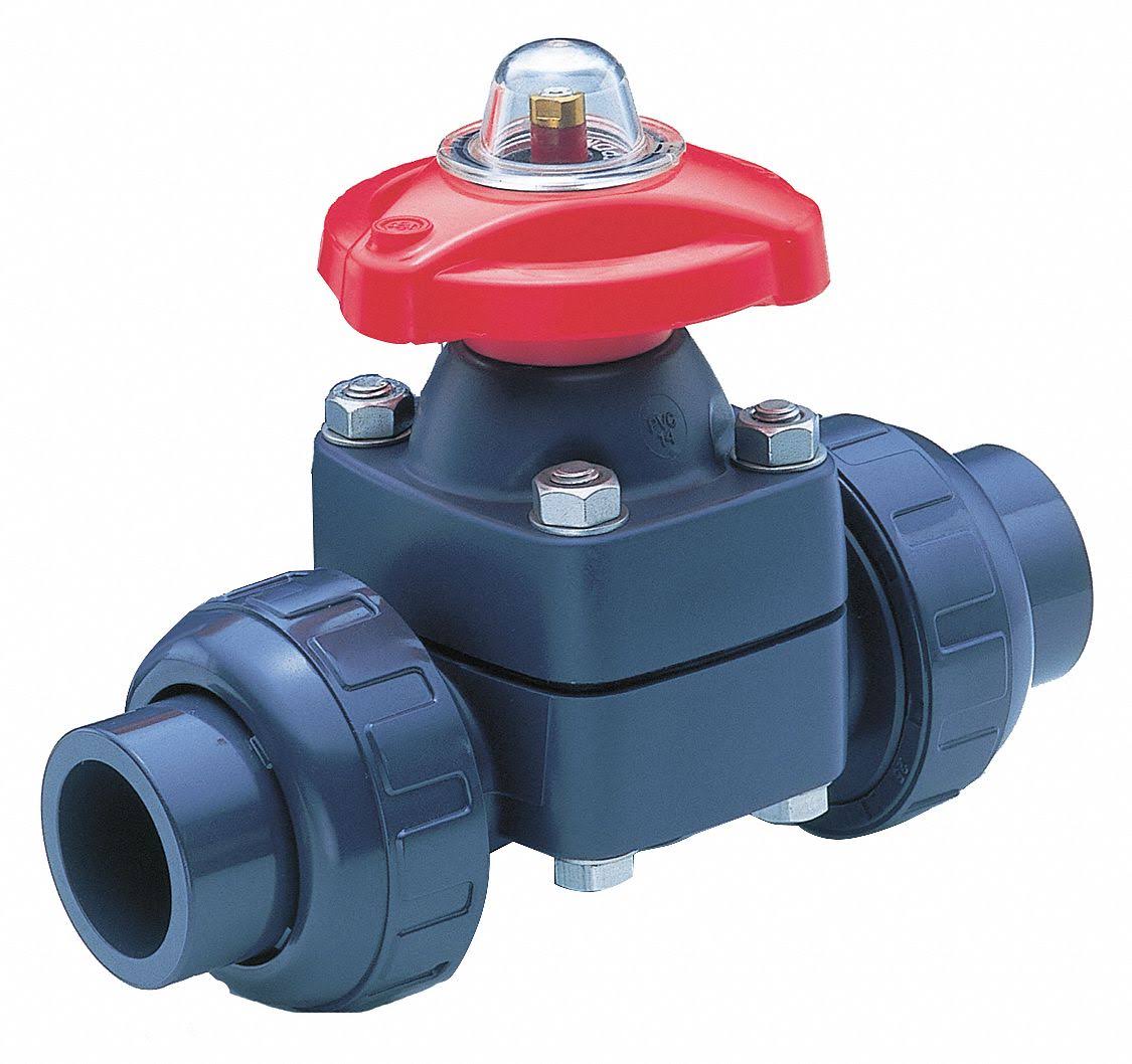 Diaphragm Valve, 2x22 Pipe Size, PVDF S464