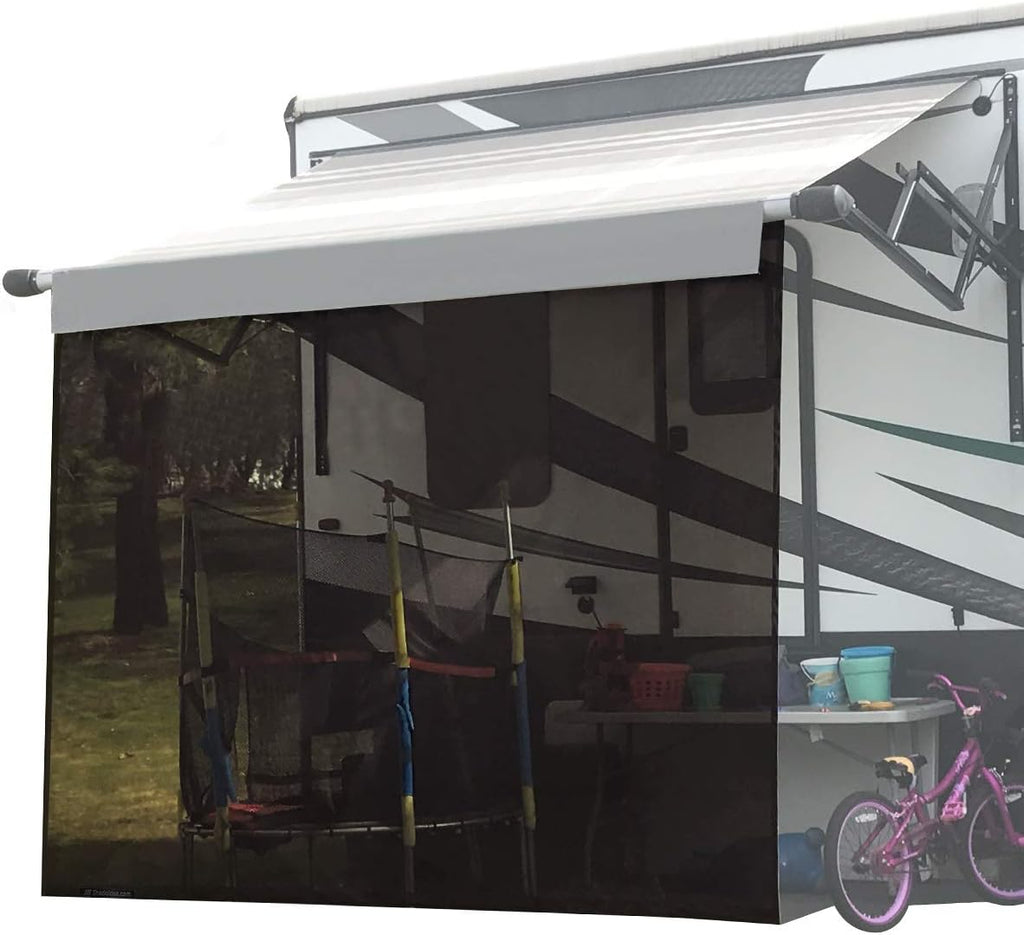Black Mesh Sunshade for Awning U64384
